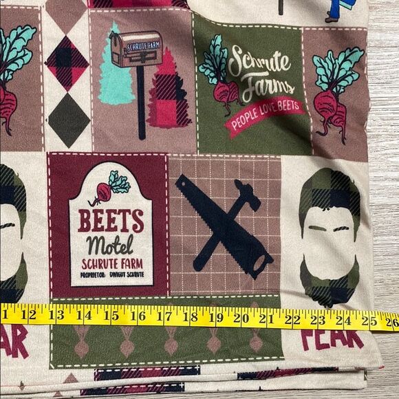 The Office Schrute Farms Pillowcases Set‎ of 2 Dwight Fear Beets Motel 25x19.5 - Picture 12 of 15